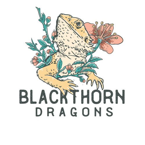 Reptile design with the title 'blackthorn dragons'