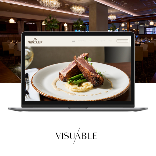 Design with the title 'Squarespace Website for Premium Restaurant'
