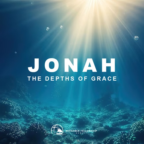 Graceful design with the title 'JONAH -The Depths of Grace'