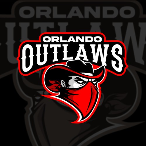 Esports design with the title 'Orlando outlaws'