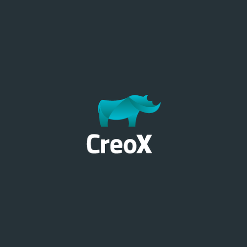 Rhino logo with the title 'CreoX'