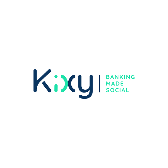 Dark blue logo with the title 'Kixy'