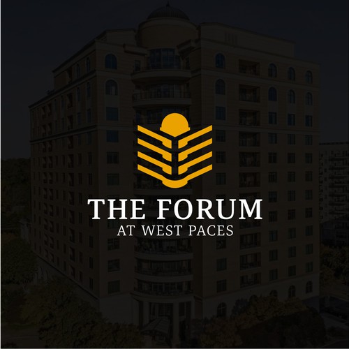 Desk logo with the title 'office building logo'