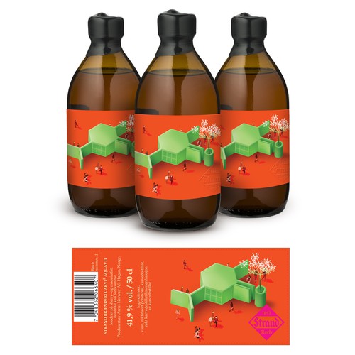 Contemporary label with the title 'Carvi 2 label'