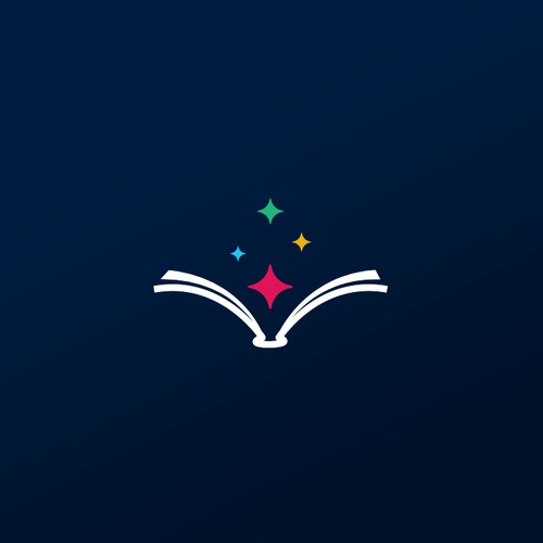 Library design with the title 'Design a compelling identity for a readers library/book club management app'