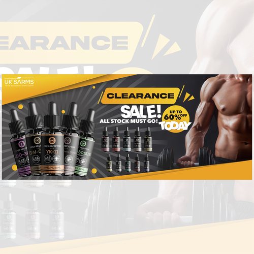 Header design with the title 'sale'