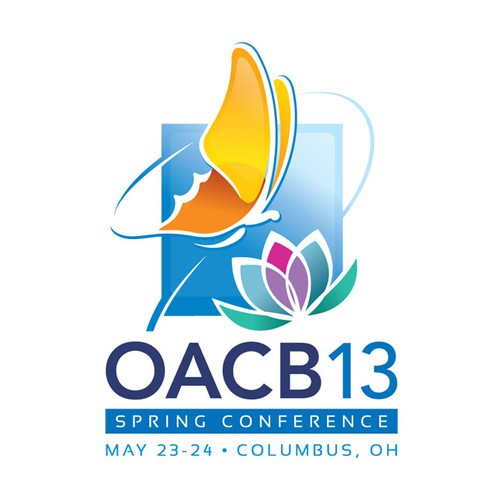 Butterfly design with the title 'OACB Spring Conference May 23-24, 2013 Columbus, OH'