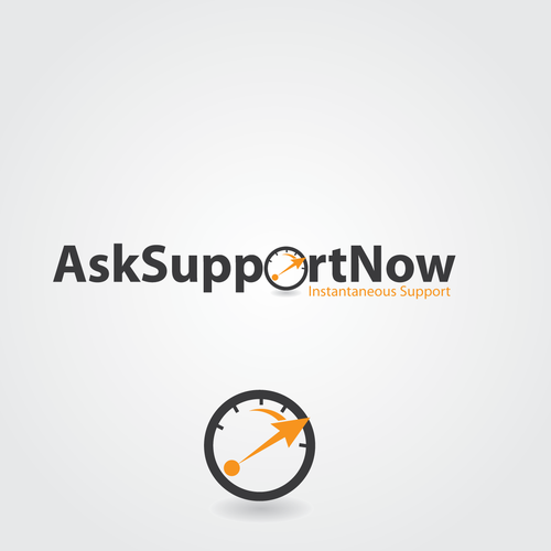 Speedometer logo with the title 'logo for AskSupportNow'