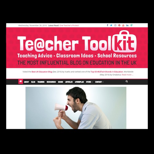 Bag logo with the title 'Teacher Toolkit'