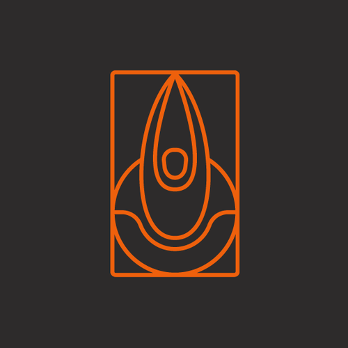 Golden ratio logo with the title 'Elegant logo for yoga'