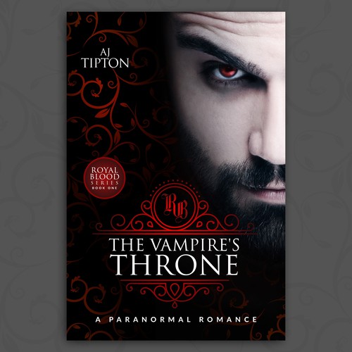 Novel book cover with the title 'The Vampire's Throne'