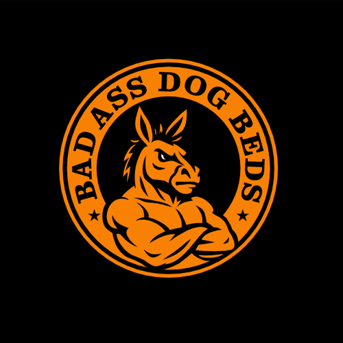 Donkey logo with the title 'BAD ASS DOG BEADS'
