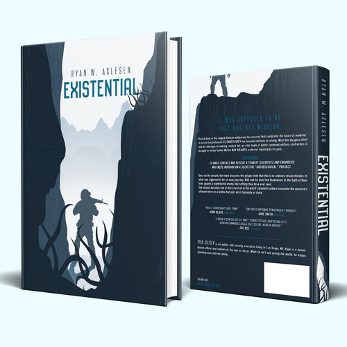 Silhouette book cover with the title 'Existential'