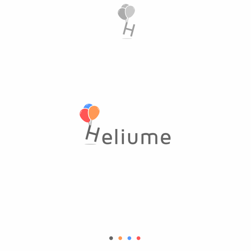 Balloon logo with the title 'Heliume'