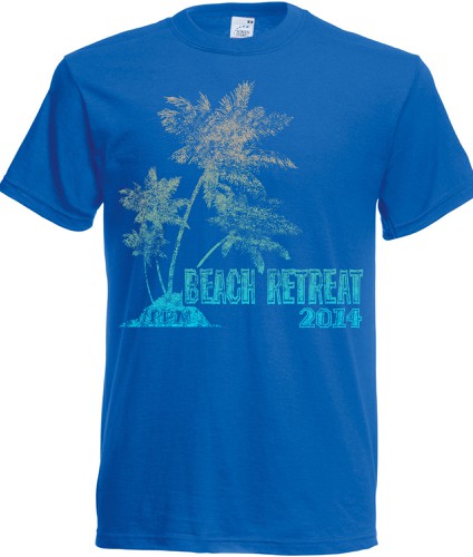 Retreat design with the title 'Beach Retreat T-Shirt'
