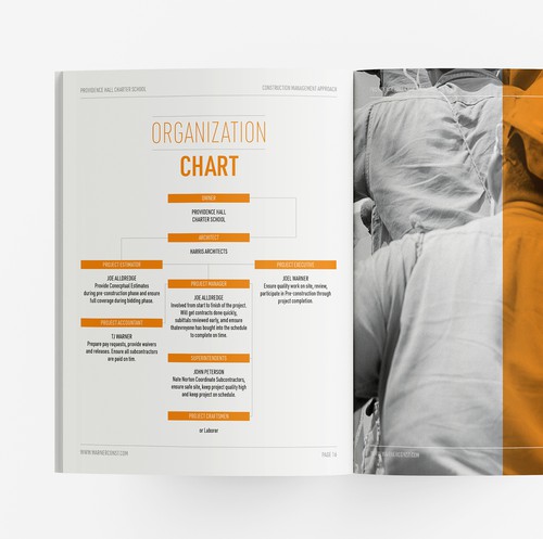 Project design with the title 'Warner Construction Proposal for Projects'