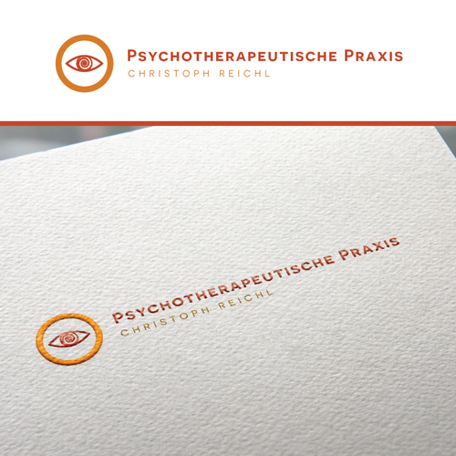 Mental health design with the title 'Psychotherapeutische Praxis'