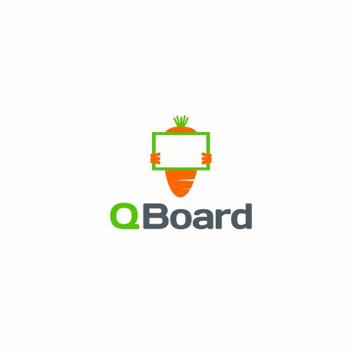 Board design with the title 'Create an unique logo for a classroom social utility tool.'