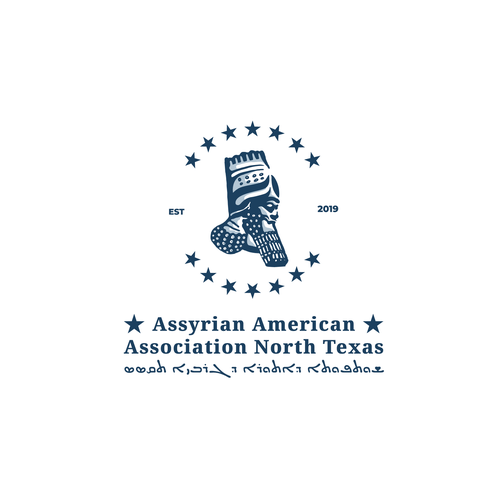 Ancient logo with the title 'Assyrian American Association of North Texas'