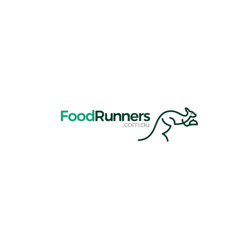 Moving logo with the title 'Logo design concept for delivery food company.'
