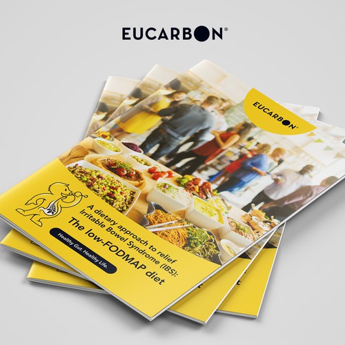 Guide design with the title 'Diet guide for IBS patients'