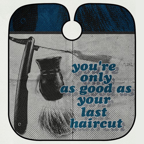 Cape design with the title 'Barber Cape Designs'