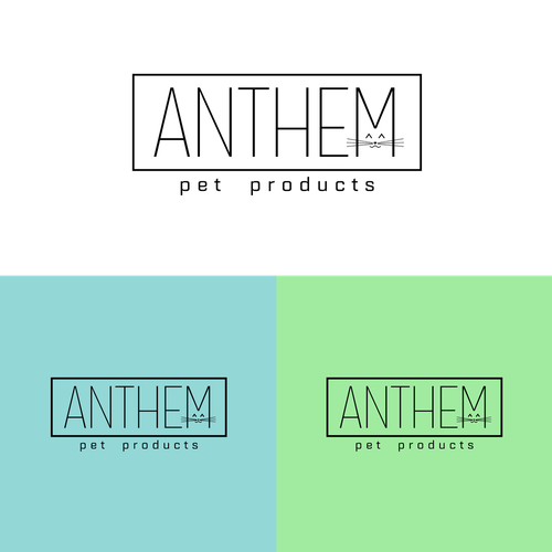 Kitty logo with the title 'Minimal logo for Pet Products'