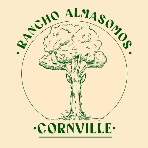 Donkey design with the title 'Rancho Almasomos'