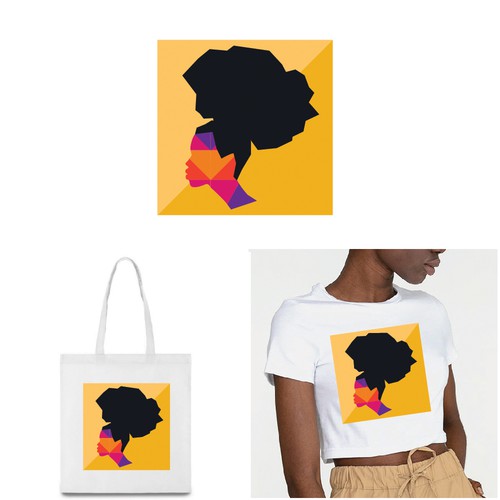 Beautiful illustration with the title 'Apparel/Textile Designs - Women of Color Inspired Designs'