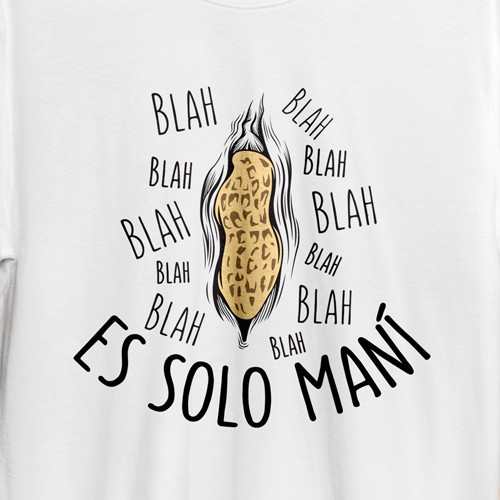 Graphic t-shirt with the title 'Girl's Peanut'