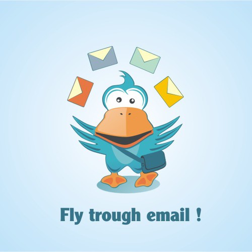 CorelDRAW illustration with the title 'Gander needs a new illustration'