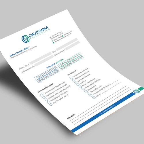 Pad design with the title 'Referral Pad'