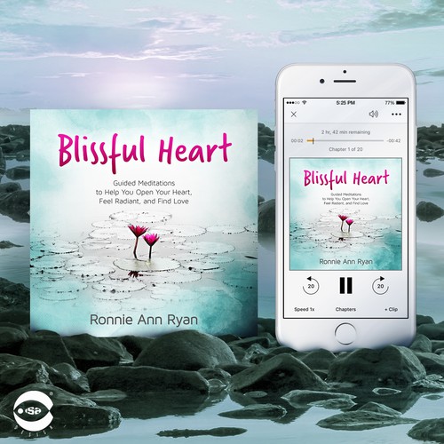 Nonfiction book cover with the title 'Audiobook cover for “Blissful Heart” by Ronnie Ann Ryan'