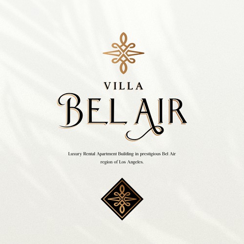 Apartment brand with the title 'unused proposal Design for a Luxurious Apartment Building in the Prestigious Community of Bel Air'