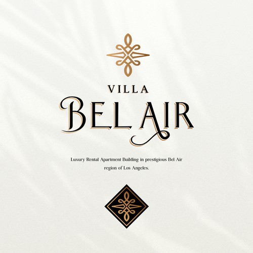 Hotel brand with the title 'unused proposal Design for a Luxurious Apartment Building in the Prestigious Community of Bel Air'