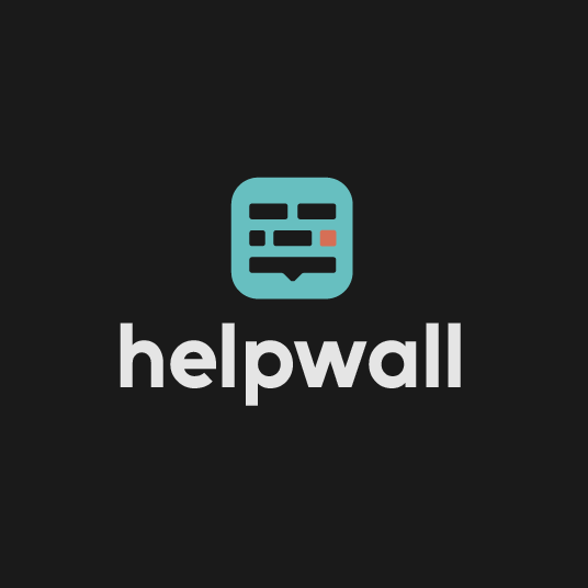 Wall logo with the title 'helpwall'