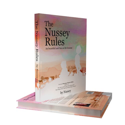 3D book cover with the title 'Create an beautiful and fun cover for my book on life lessons'