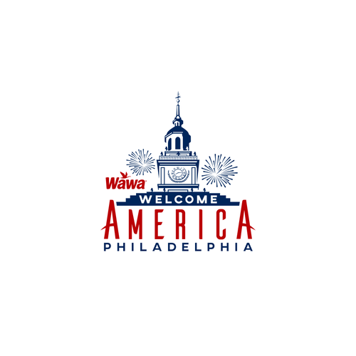 Philadelphia logo with the title 'Philadelphia july 4th festival logo'