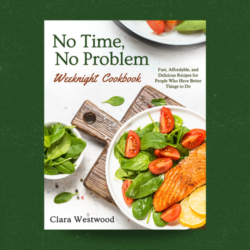 Culinary design with the title 'cookbook ebook concept'