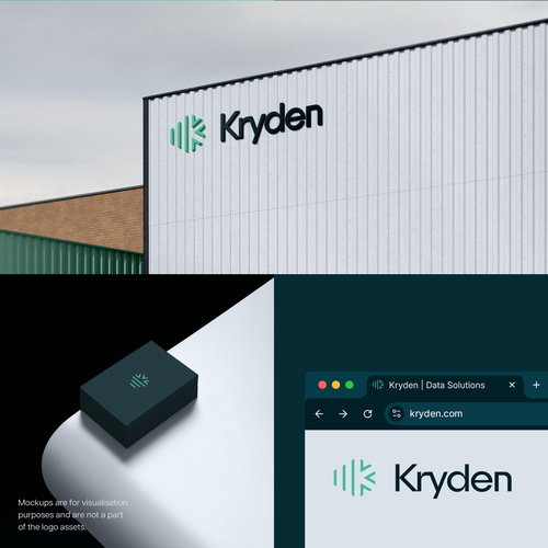 Stripes logo with the title 'Kryden Logo: Data Centre Solutions for Hyperscalers'