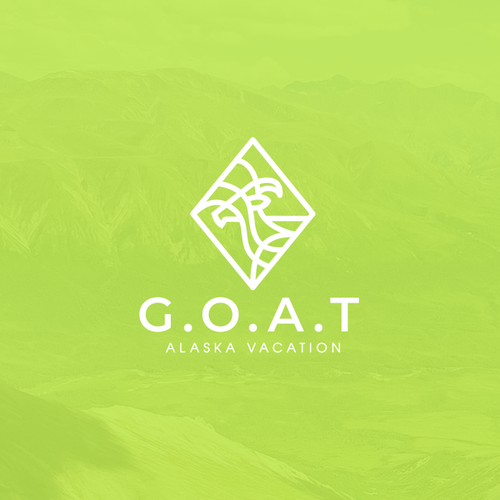 Neon logo with the title 'goat line logo'