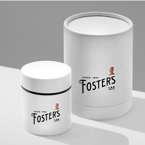 Vintage modern logo with the title 'Foster's'
