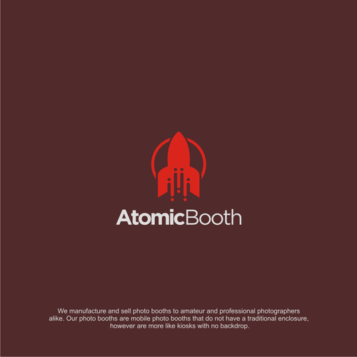 Web logo with the title 'AtomicBooth'