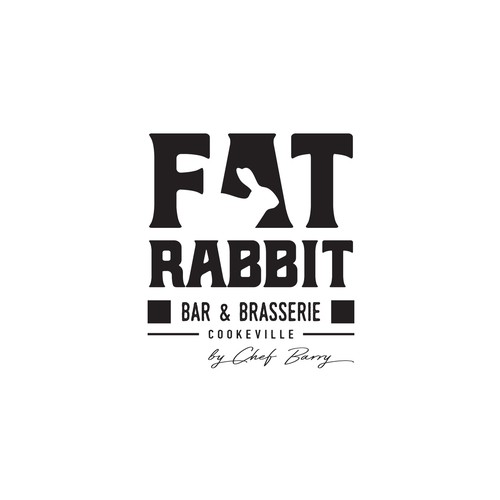 Eating design with the title 'Fat Rabbit, Bar & Brasserie'