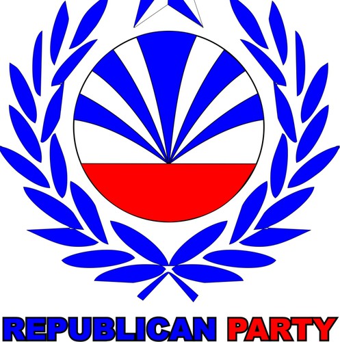 Politics logo with the title 'Republican party'