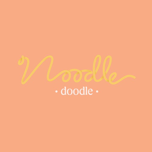 Pasta logo with the title 'Custom lettering logo for pasta themed gift box'