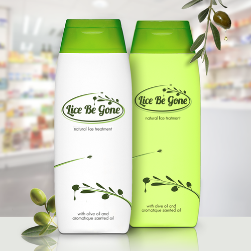 Disease awareness logo with the title 'Logo for lice treatment shampoo'