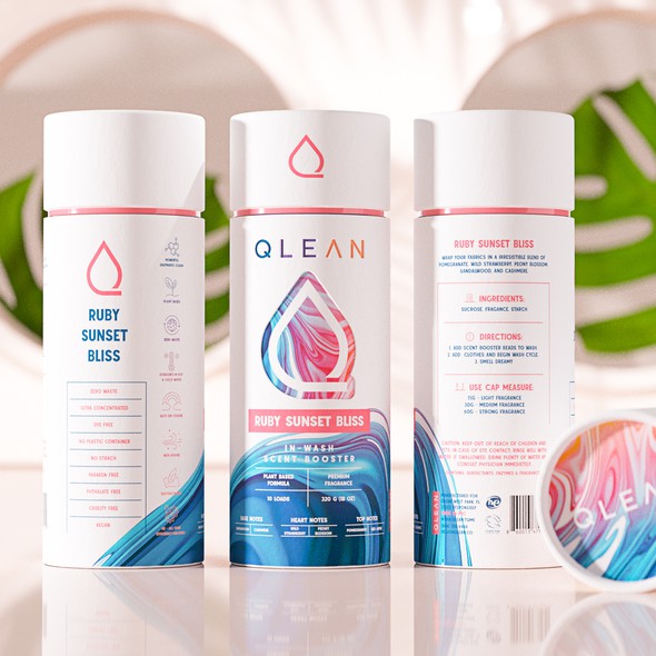 Clean packaging with the title 'Qlean Sexy clean popping Scent Boosters'