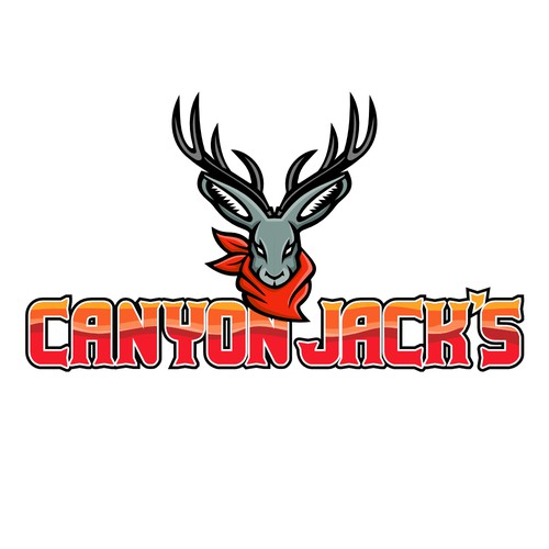 Antler logo with the title 'Canyon Jack's'