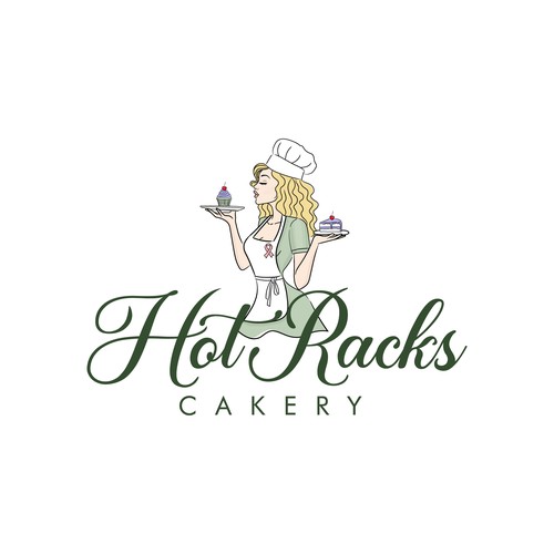 Cupcake logo with the title 'logo concept for bakery'